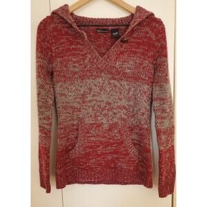 Vintage - Victoria's Secret Versatile Marbled Burgundy & Gray Sweater - Size S